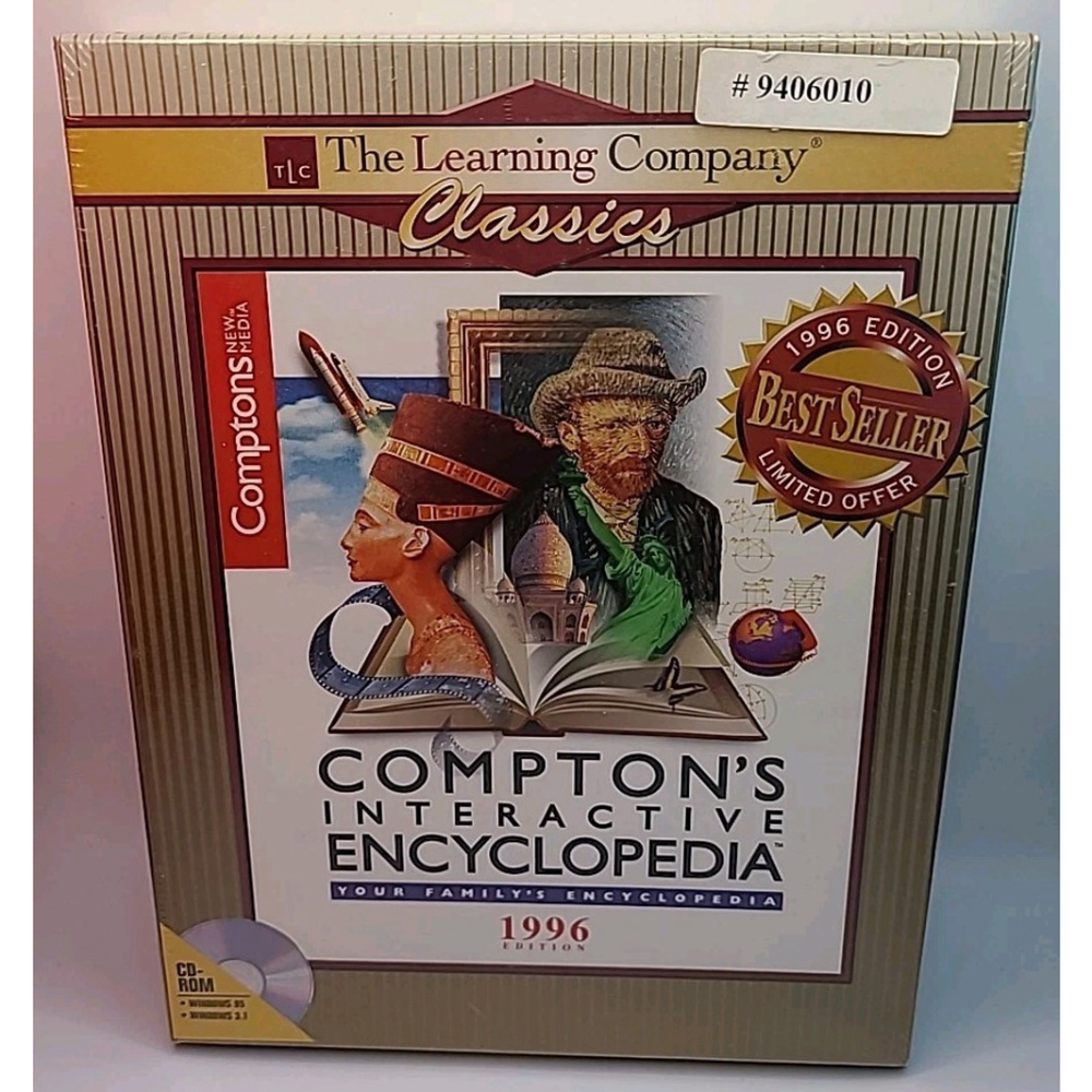 Compton's Interactive Encyclopedia 1996 Edition PC Big Box New Sealed